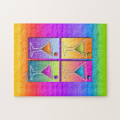 Pop-Kunst MARTINI-PUZZLESPIEL Puzzle (Horizontal)