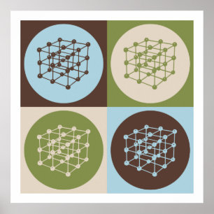 Pop-Kunst-Material-Technik Poster