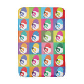 Pop-Kunst-Meerschweinchen Badematte (Vorderseite Vertikal)