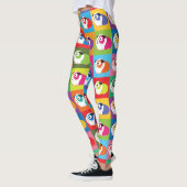 Pop-Kunst-Meerschweinchen Leggings (Links)