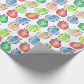 Pop-Kunst-Meerschweinchen-Muster Geschenkpapier (Ecke)