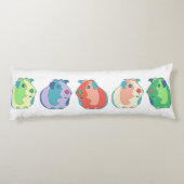 Pop-Kunst-Meerschweinchen-Muster Seitenschläferkissen (Rückseite)