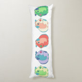 Pop-Kunst-Meerschweinchen-Muster Seitenschläferkissen (Rückseite (Vertikal))