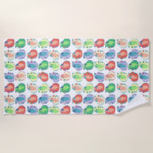 Pop-Kunst-Meerschweinchen-Muster Strandtuch (Vorderseite)