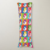 Pop-Kunst-Meerschweinchen Seitenschläferkissen (Vorderseite Vertikal)