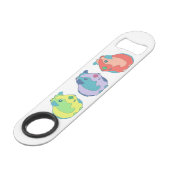 Pop-Kunst-Meerschweinchen Speed Flaschenöffner (Vorderseite Schrägansicht)