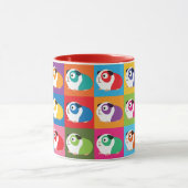 Pop-Kunst-Meerschweinchen Tasse (Zentrum)