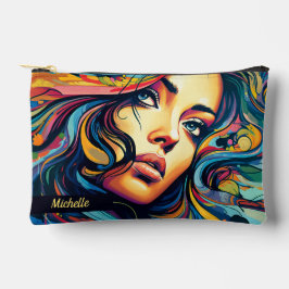 Pop Kunst mit kleinem Namen Zubehörtasche