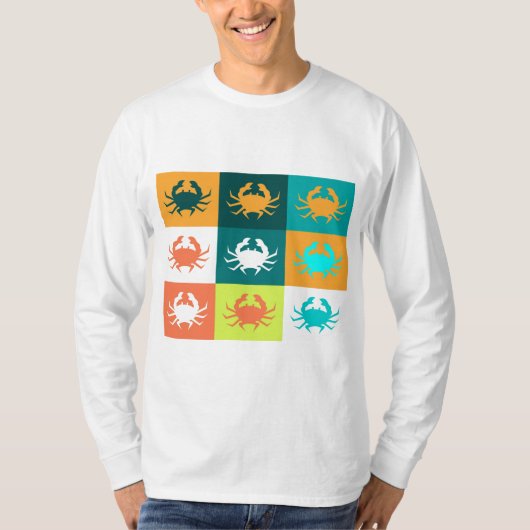 Pop-Kunst mit Krabben 6 T-Shirt (Vorderseite)