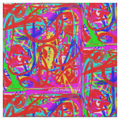 Pop-Kunst-Mod-abstrakter Entwurf Stoff (Nahaufnahme)