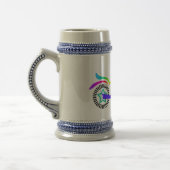 Pop-Kunst MOTORRAD-BIERstein-Tasse Bierglas (Links)