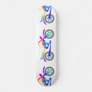 Pop-Kunst MOTORRAD Skateboard