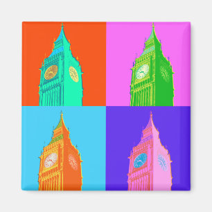 Pop-Kunst Neonbig Ben Magnet