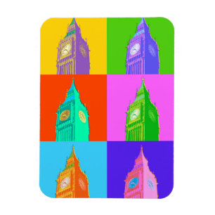 Pop-Kunst Neonbig Ben Magnet
