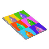 Pop-Kunst Neonbig Ben Notizblock (Rechte Seite)