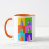 Pop-Kunst Neonbig Ben Tasse (Links)