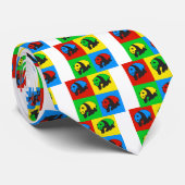 Pop-Kunst-Panda Krawatte (Gerollt)