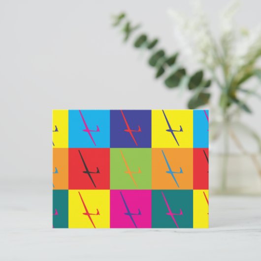 Pop Kunst Postkarte (Stehend Vorderseite)