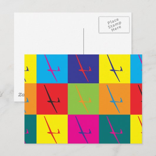 Pop Kunst Postkarte (Vorne/Hinten)