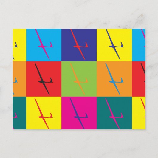 Pop Kunst Postkarte (Vorderseite)