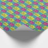 Pop-Kunst-Retro Musik-Trommel Geschenkpapier (Ecke)