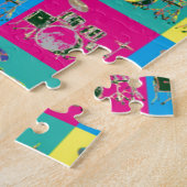 Pop-Kunst-Retro Musik-Trommel Puzzle (Seite)