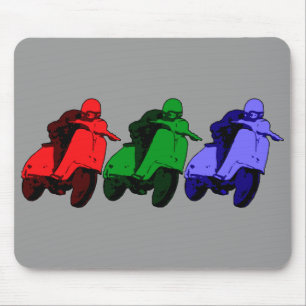 Pop-Kunst RGB-Roller Racer Mousepad