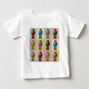 Pop-Kunst-Roboter Baby T-shirt