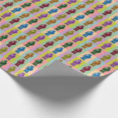 Pop-Kunst-Roboter-Verpackungs-Papier Geschenkpapier (Ecke)