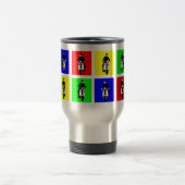 Pop-Kunst-Roller-Junge Reisebecher (Mittel)