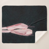 Pop-Kunst-Rosa-Ballett-Schuhe Sherpadecke (Vorderseite (Horizontal))