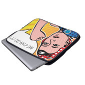 Pop-Kunst Rosie der Nieteneinschläger Roy Laptopschutzhülle (Vorne Knopf)