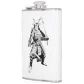 Pop-Kunst-Samurai-Flasche Flachmann (Links)