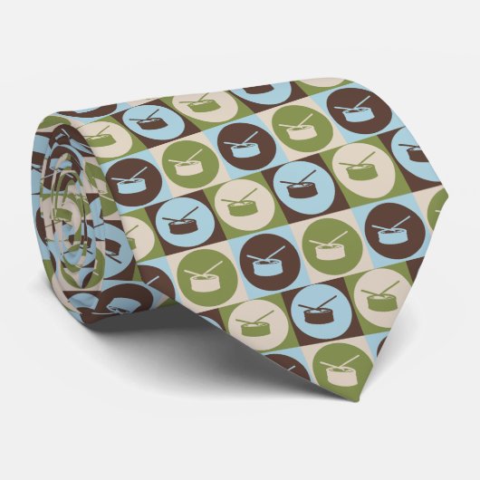 Pop-Kunst-Schlinge-Trommel Krawatte (Gerollt)