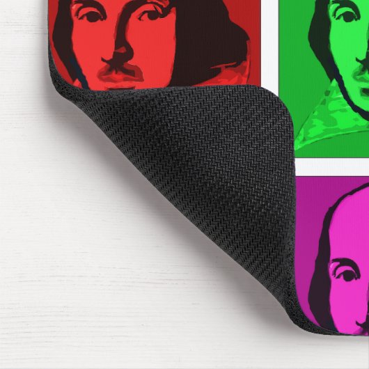 Pop-Kunst Shakespeare Mousepad (Ecke)