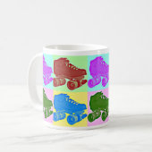 Pop-Kunst-Skate-Tasse Kaffeetasse (Vorderseite Links)