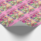 Pop-Kunst-Süßigkeit farbige Katzen-Vogel-Käfige Geschenkpapier (Ecke)