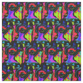 Pop-Kunst-Tanz-Mädchen-Gewebe Stoff (Muster)