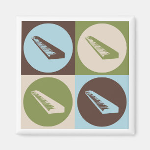 Pop-Kunst-Tastatur Magnet