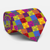 Pop-Kunst-Tatzen-Druck-Krawatte Krawatte (Gerollt)