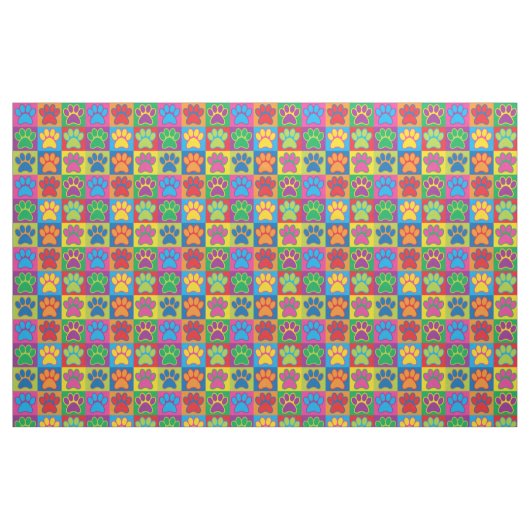 Pop-Kunst-Tatzen Stoff (Fat Quarter (45,7 x 55,9 cm))