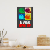 Pop Kunst verzichtet nie auf Erfolgsfußball Poster (Küche)