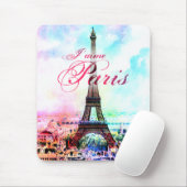 Pop-Kunst-Vintager Eiffel-Turm Mousepad (Mit Mouse)