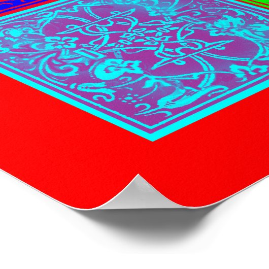 Pop Kunst, Vintages Leben Poster (Ecke)