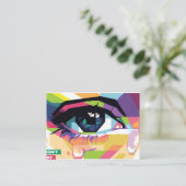 Pop-Kunst Visitenkarte (Stehend Vorderseite)