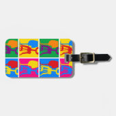 Pop-Kunst-Wein-Gepäck-Umbau Gepäckanhänger (Vorderseite horizontal)