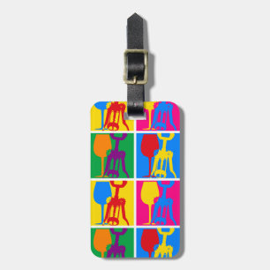 Pop-Kunst-Wein-Gepäck-Umbau Gepäckanhänger