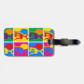 Pop-Kunst-Wein-Gepäck-Umbau Gepäckanhänger (Rückseite horizontal)