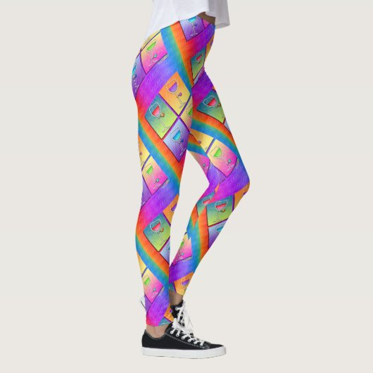 POP-KUNST-WEIN LEGGINGS (Rechts)