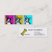 Pop-Kunst-Welpe Mini Visitenkarte (Vorne/Hinten)